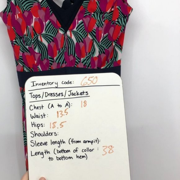 Tory Burch Tulip Augustina Pink Red Sleeveless Tie Back Dress - Picture 15 of 16